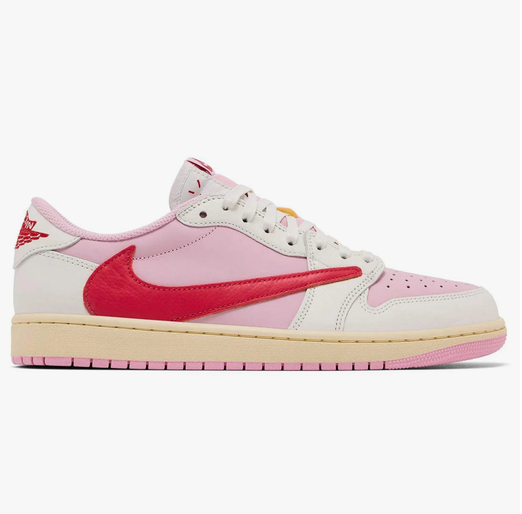 Travis scott x Air jordan 1 retro low og sail tropical pink