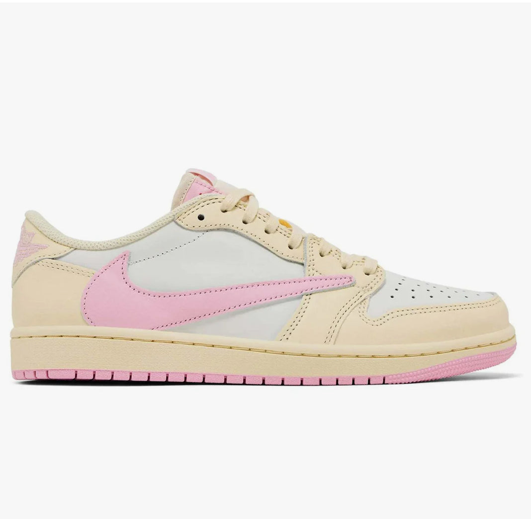 Travis scott x air jordan 1 retro low og shy pink